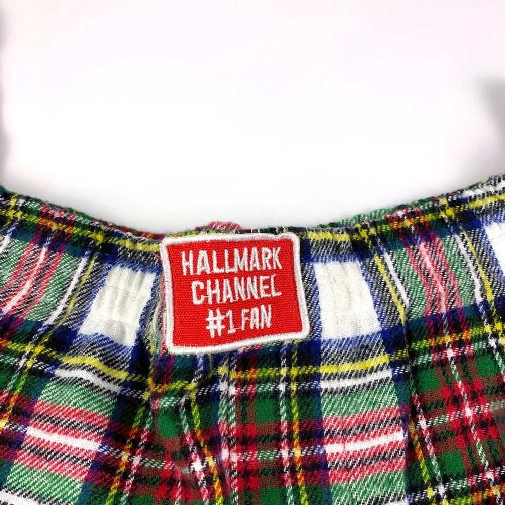 Hallmark Channel #1 Fan Plaid‎ 100% Cotton Pajama Pants Unisex Sz L